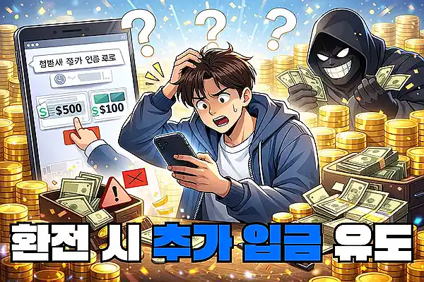 추가 입금 유도